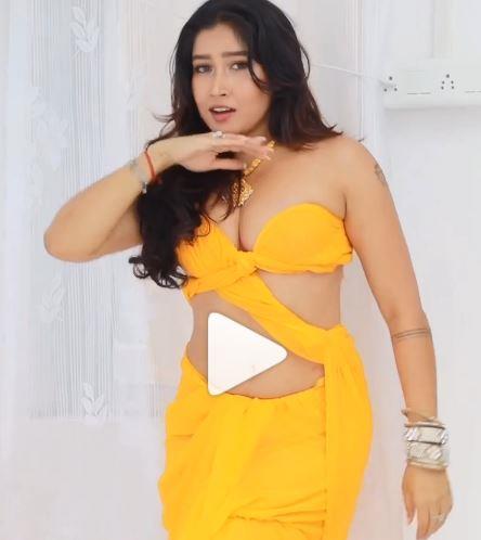 Lavanya Manickam Hot Video Showing her Navel